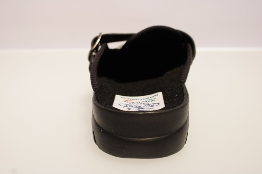 Fly Flot Hausschuh Hauspantolette schwarz 882186 39 | schwarz | 