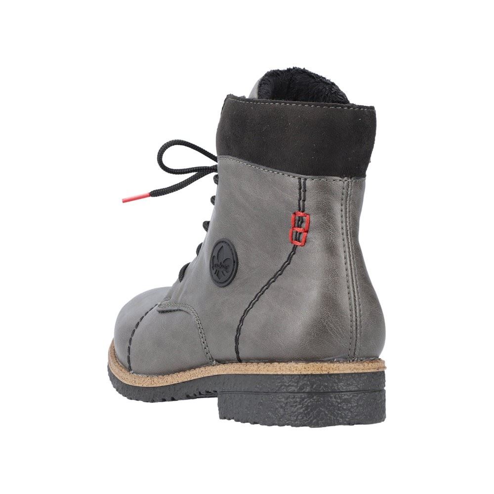 Rieker Antistress Damen Schnürboot grau S22  73533-45 42 | smoke/schwarz | F