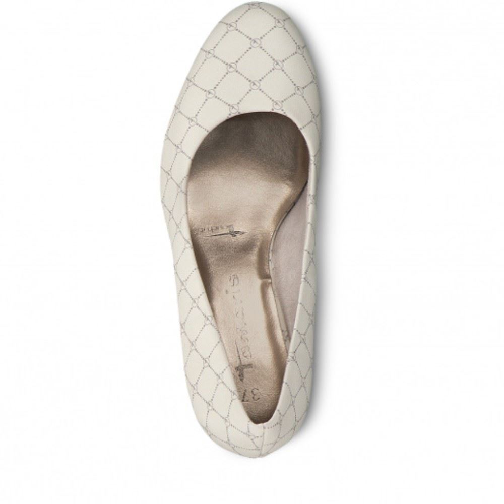 Tamaris Pumps Logo creme  1-1-22444-24 