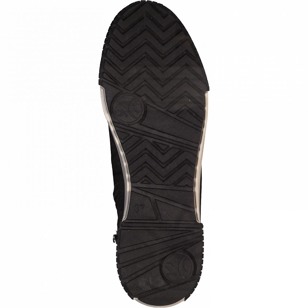 s.Oliver Schnürstiefel Reißverschluss schwarz S21 5-5-25239-27 