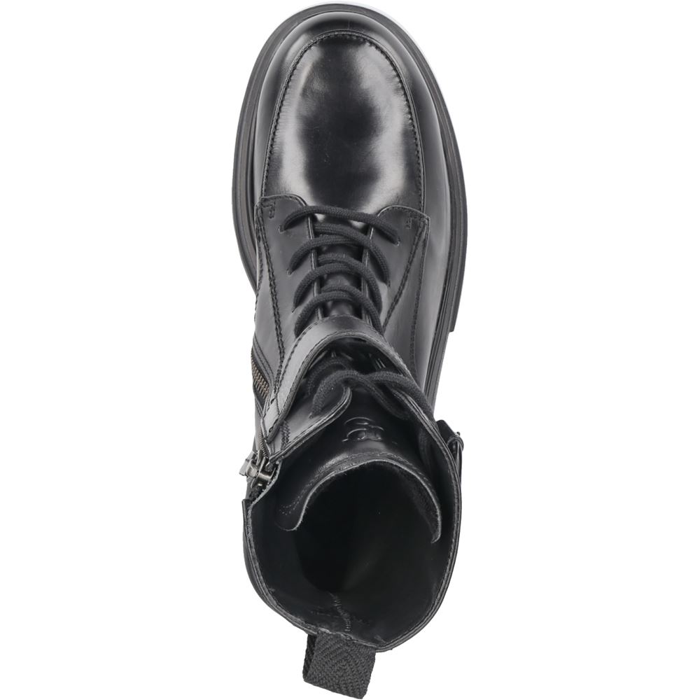 Paul Green Schnürbootie Glattleder Riegel schwarz S21 9879-009 5,5 | black | 