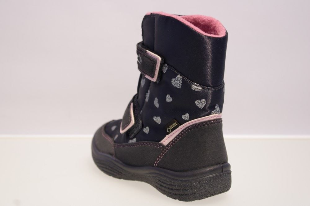 Superfit Stiefel GoreTex wasserdicht warm blau rosa Klettverschluss  3-09091-80 