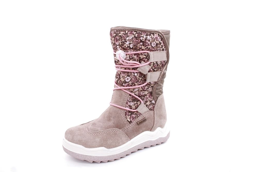 IMAC Kinder- Mädchen- Stiefel Schnellschnürung TEX- Membran Warmfutter Blumenmuster beige S22 281438 30 | marmotta rosa | 