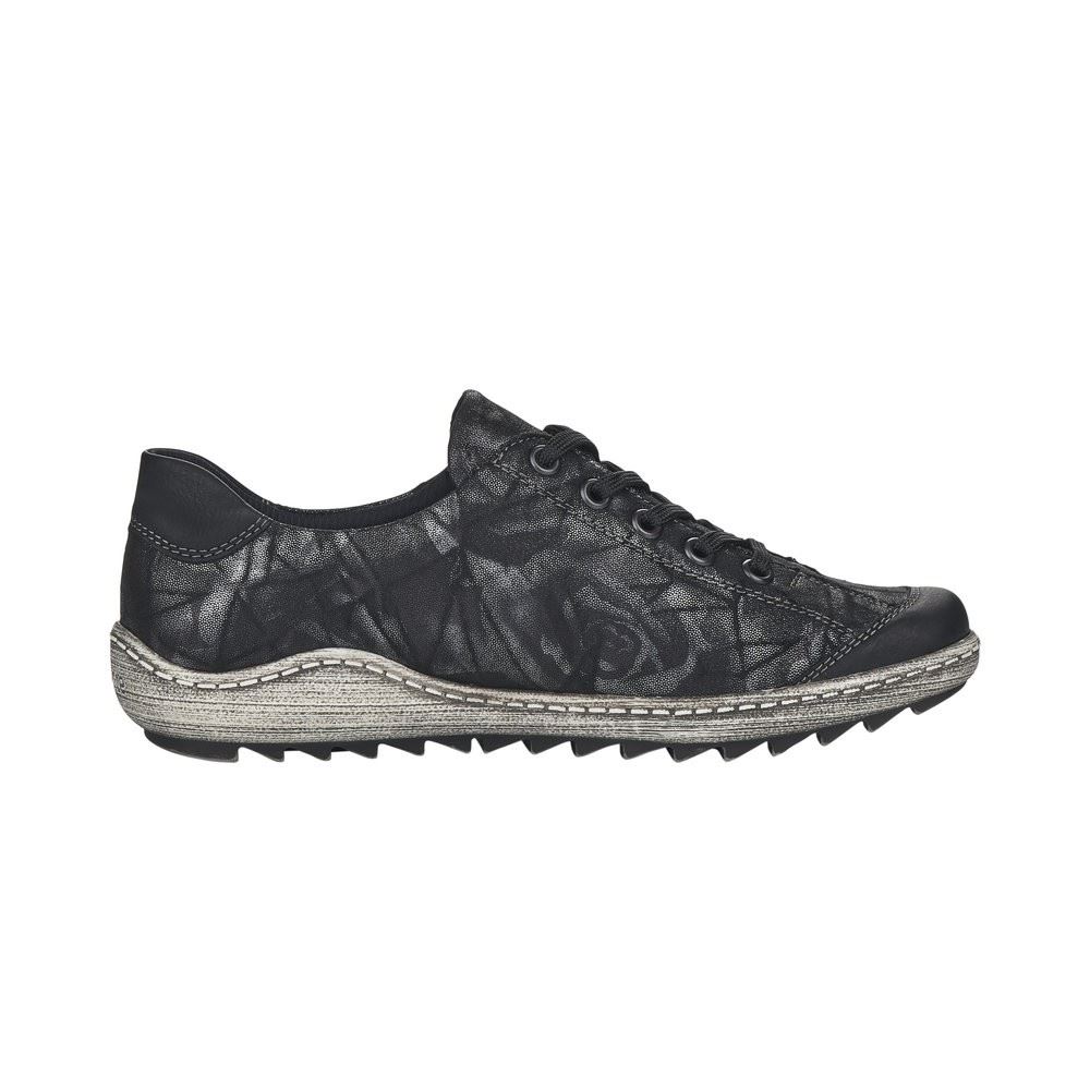 Remonte Halbschuh Sneaker Reißverschluss Tex - Membran schwarz kombi R1402-05 