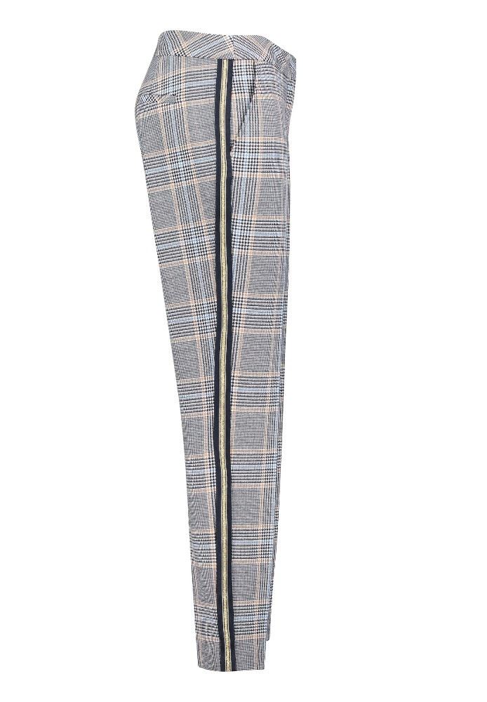 Betty Barclay Hose Regular Fit kariert blau beige 60791052 36 | 7889 Camel/Dark | 