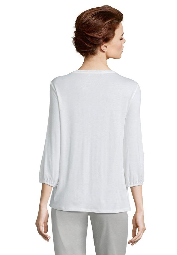 Betty Barclay Bluse Shirt 3/4 weiß rot 38112935 