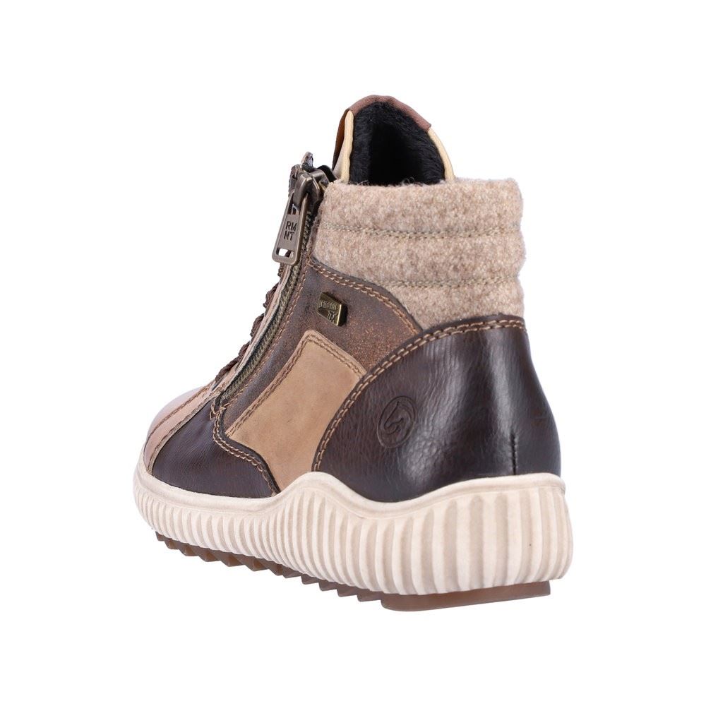 Remonte Damen Schnürschuh Sneaker High TEX- Membrane Leder braun S22 R8271-20 