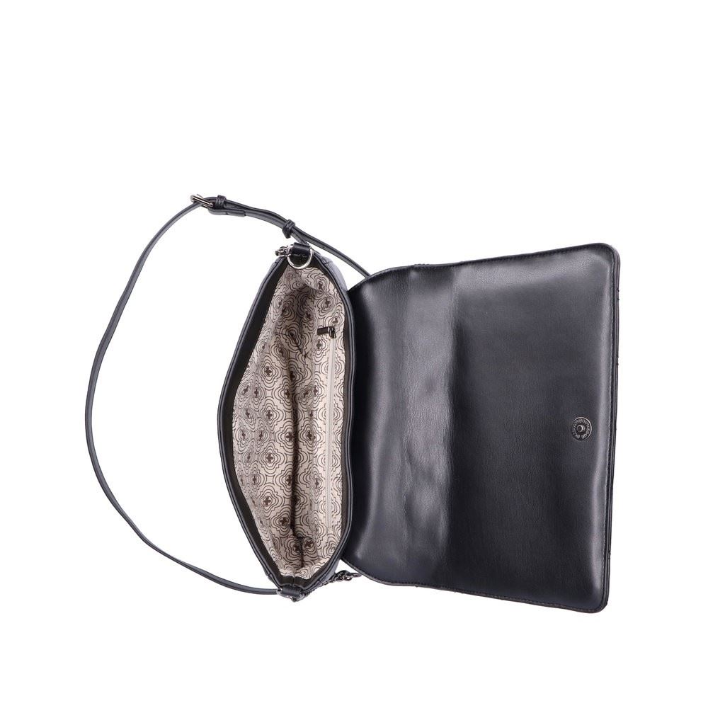 Rieker Umhängetasche Clutch Kettendetails Steppung schwarz S22 H1110-00 
