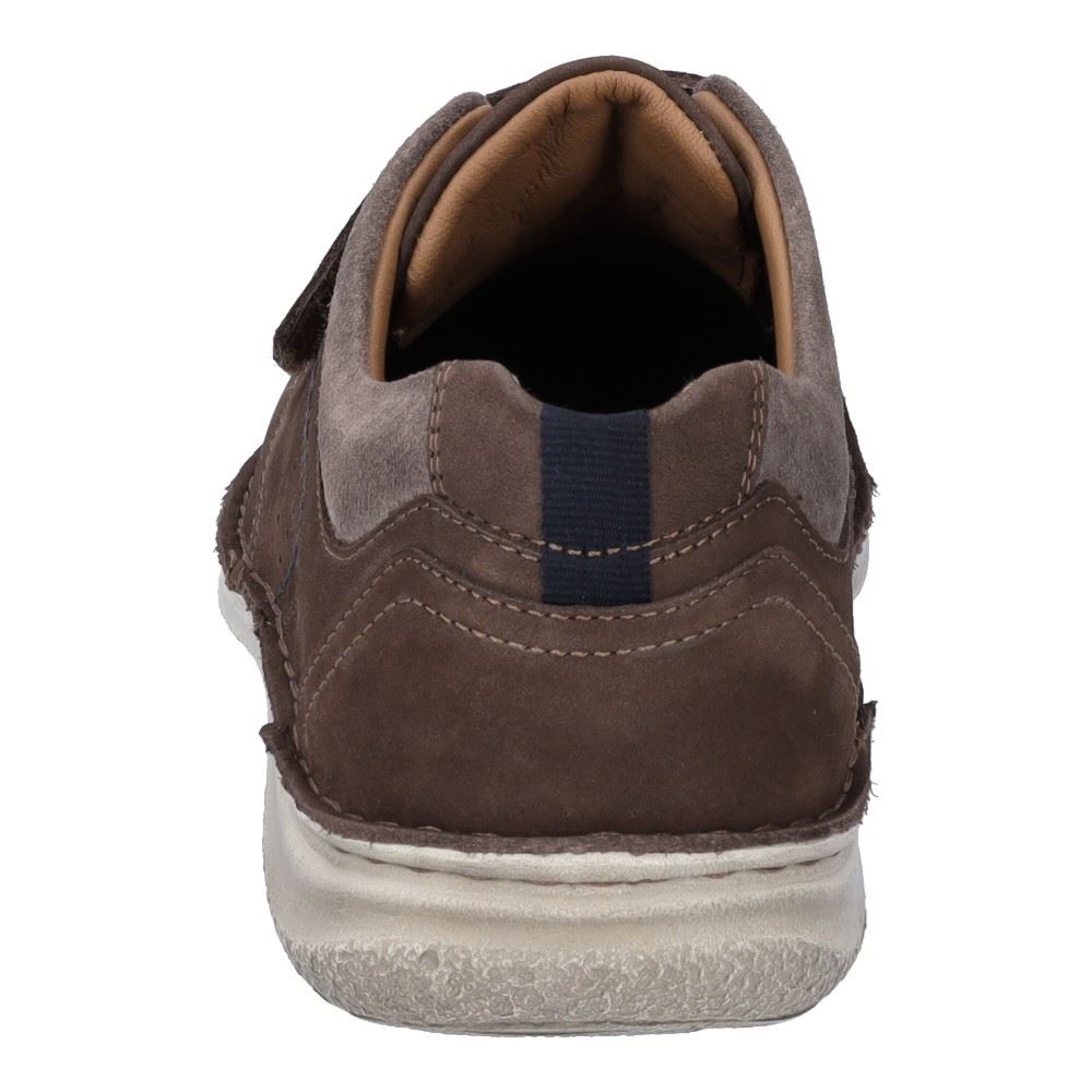 JOSEF SEIBEL Anvers 93 Herren Halbschuh Klettverschluss Leder braun S12  43693 