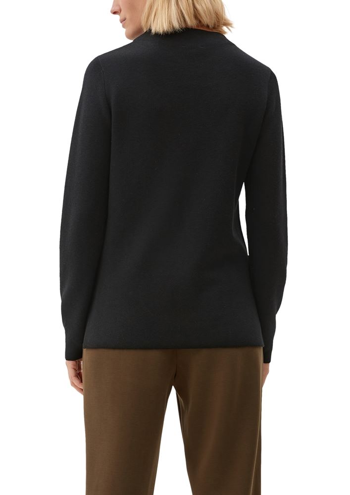 s.Oliver Pullover aus Viskosemix S22 2120681 32 | 9999 GREY/BLACK | 