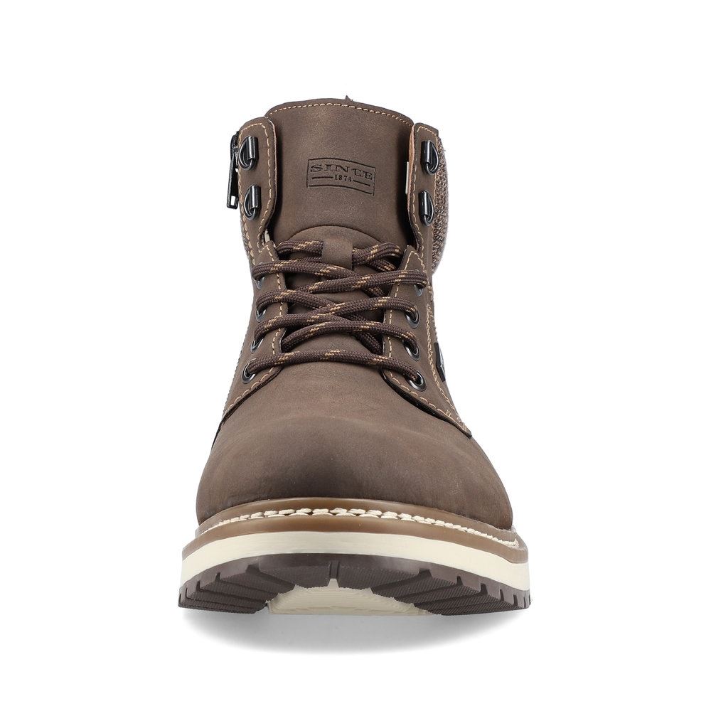 rieker Antistress Herren Schnürstiefel TEX- Membran braun S21  F3812-25 41 | schoko/schwarz/ | G
