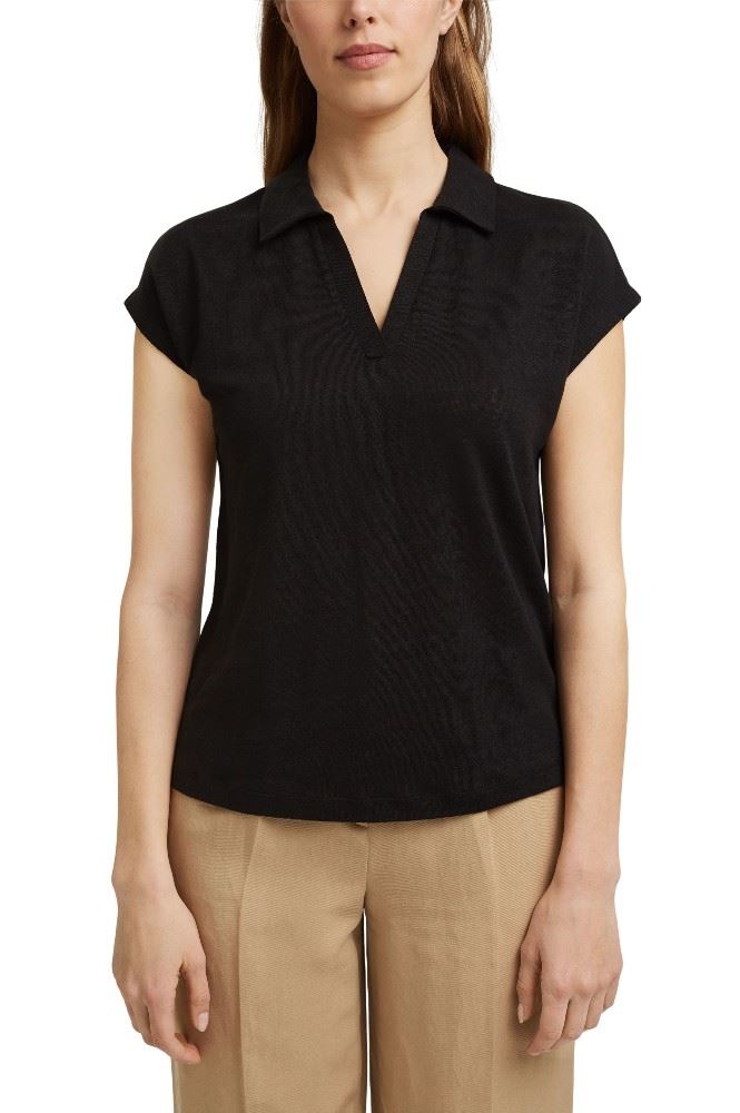 ESPRIT COLLECTION Poloshirt Leinen 041EO1K307 