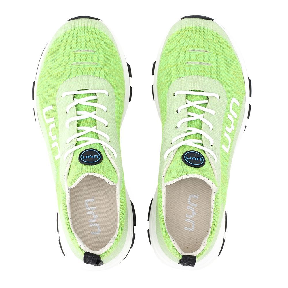 UYN LADY AIR DUAL XC Damen Sneaker Merinowolle grün, pink S13 Y100161 