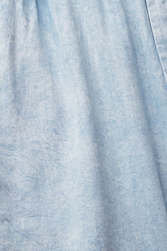 EDC Shorts kurze Hose Denimoptik TENCEL™ Paperbag-Bund blau S22 052CC1C315 36 | C904 BLUE BLEAC | 