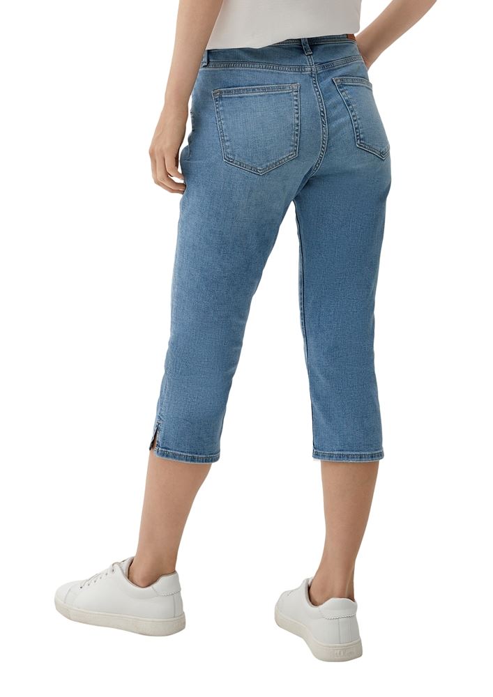 s.Oliver Slim: Capri Jeans mit Sattelbund blau S13  2132639 
