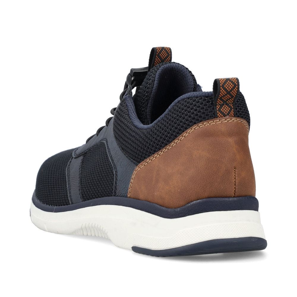 Rieker Herren Sneaker Schnellschnürung  Wechselfußbett blau S13 19534-14 