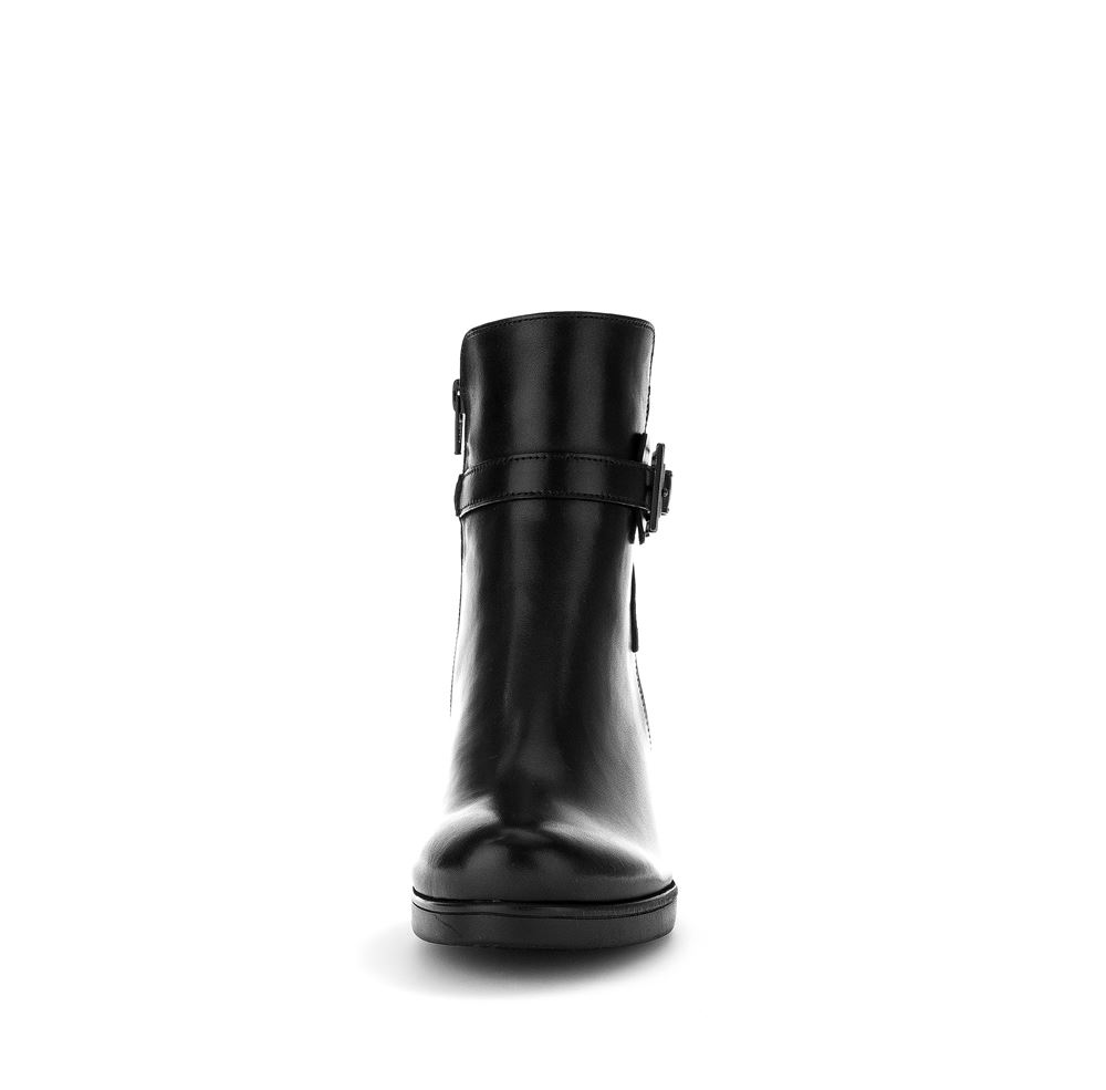 Gabor Stiefelette elegant Leder Zierschnalle Comfort- Mehrweite G schwarz S23  32.083.57 