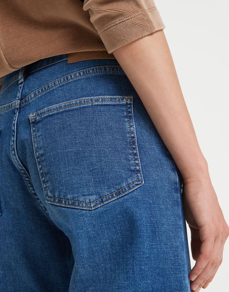 OPUS Jeans Momoito authentic Culotte Fransensaum blau S22 2462810731100 36 | 60014 authentic | 
