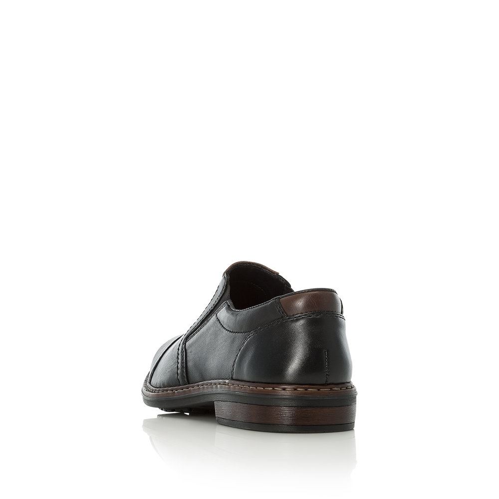 Rieker Antistress Herren Slipper Leder klassisch schwarz S13 17659-00 