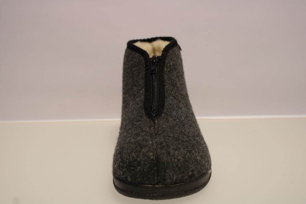 Cosmos Cordes Hausschuh grau Bierholer - W 41 | black | 