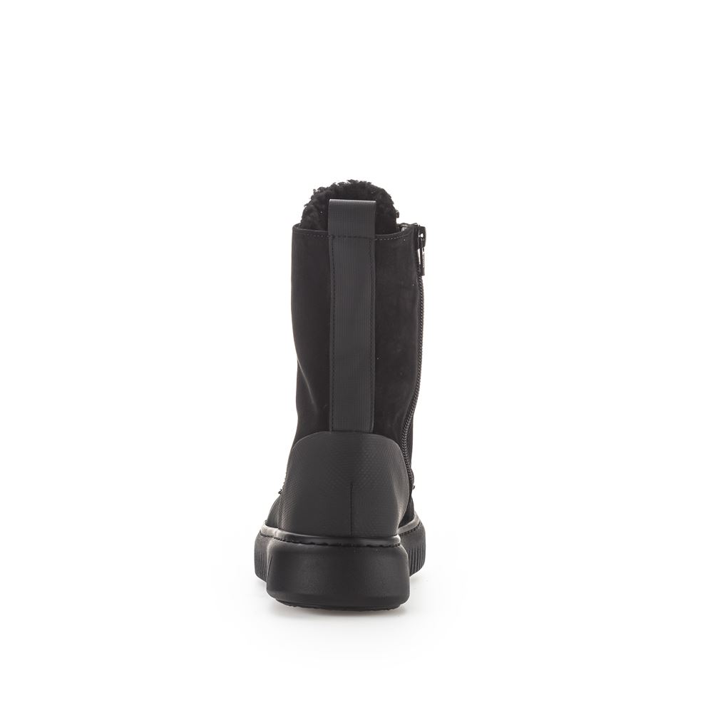 Gabor Damen Winterstiefelette  COMFORT-Mehrweite OPTIFIT-Wechselfußbett warm gefüttert schwarz S22 96.514.91 4,5 | schwarz (Webl.) | H