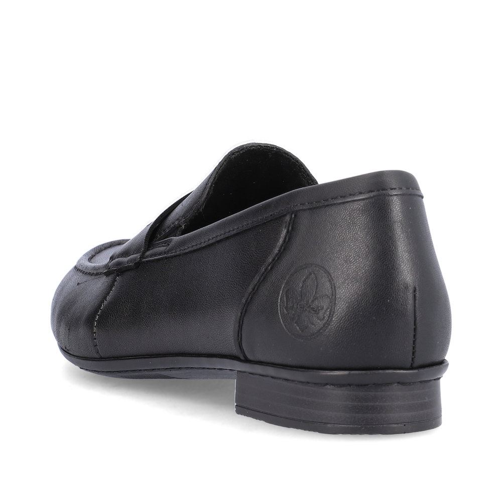 Rieker Antistress Damen Slipper Loafer elegant Leder schwarz S13 51954-01 
