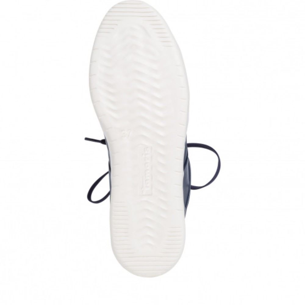 Tamaris Sneaker Leder blau 1-1-23613-24 36 | 840 PACIFIC | 
