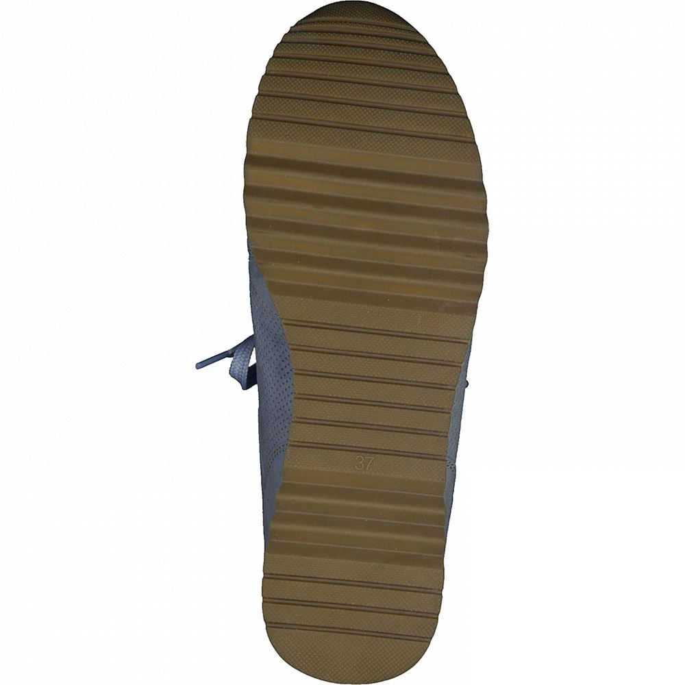 Marco Tozzi Sneaker Wechselfußbett Kork blau S12  2-2-23781-28 
