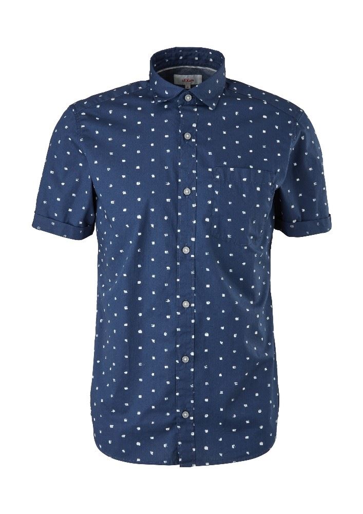 s.Oliver Hemd kurzarm blau 2063611 