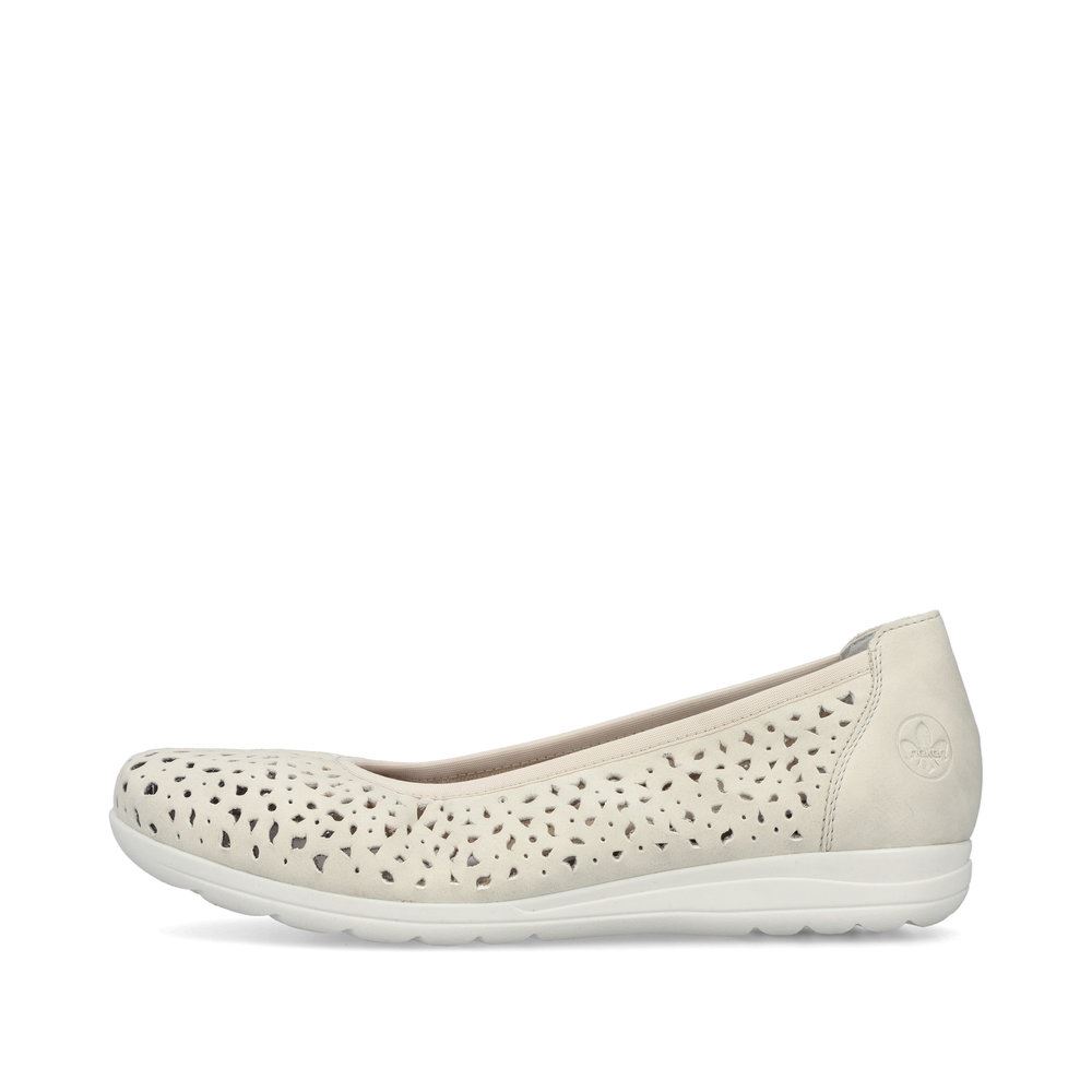 Rieker Damen Ballerinas helllbeige S13  L9365-60 