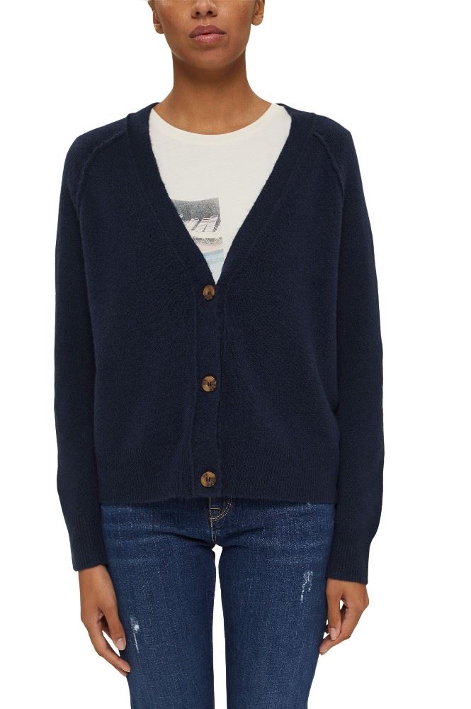 ESPRIT V-Neck Cardigan mit Wolle 991EE1I326 