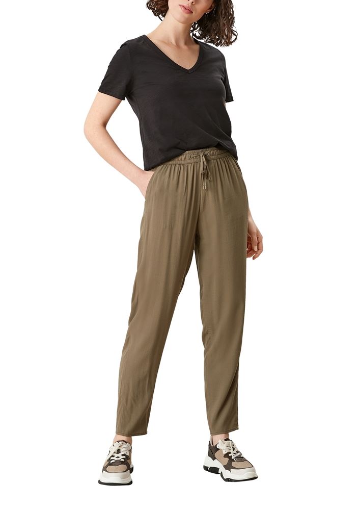 s.Oliver Jogpants Stoffhose Dobby- Struktur grün blau S12  2114080 