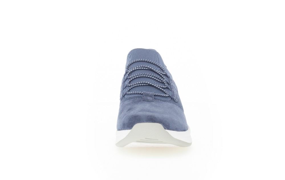 Gabor Rollingsoft Sneaker low Schlupfschuh Wechselfußbett  blau S12   86.951.26 4,5 | jeans | 