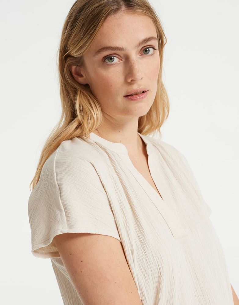 OPUS Shirt Skirius beige blau S12  10038410406122 
