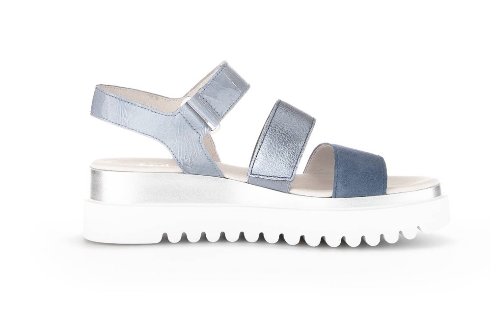 Gabor Sandalette Keilabsatz blau S13  24.610.66 