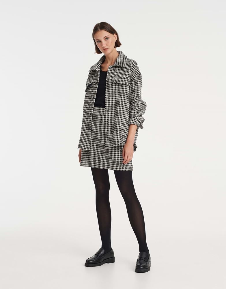 OPUS Minirock Raveki vintage Pepita- Look schwarz S22 2481910982100 
