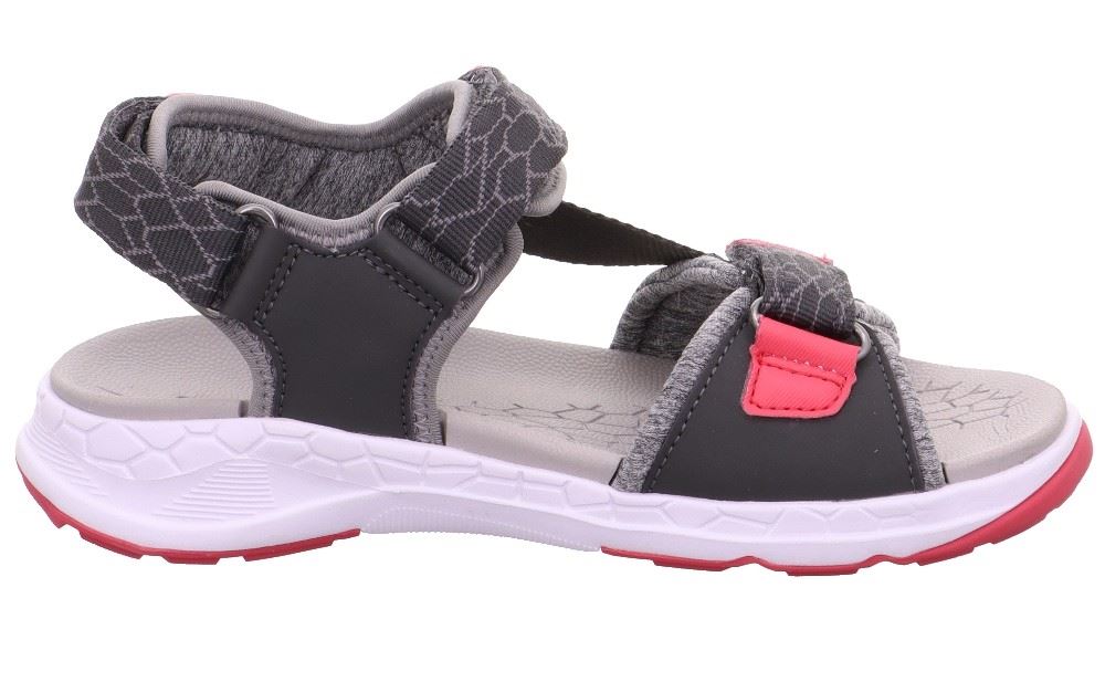 superfit Sandale CRISS CROSS grau pink Trekking 1-000580-2000 34 | grau/pink | 
