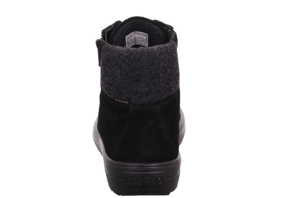 Legero MIRA SCHWARZ Damen Stiefelette Leder GORETEX wasserdicht 2-009635-0000 4,5 | schwarz | 