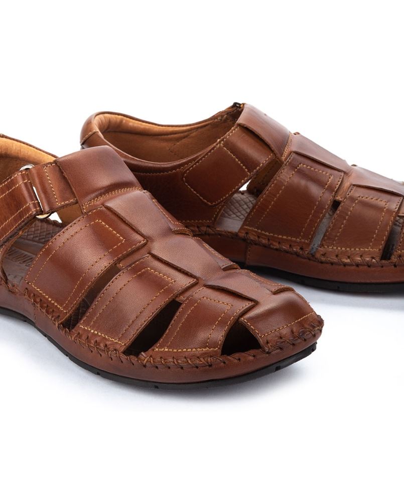 Pikolinos Sandale Klettverschluß braun  06J-5433 