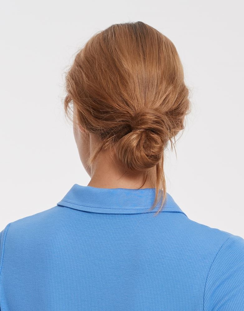 OPUS Poloshirt Sisabelle langarm blau S12 10012610213115 