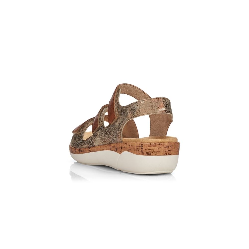 Remonte Sandale bronze braun Kork Wechselfußbett  R6852-24 