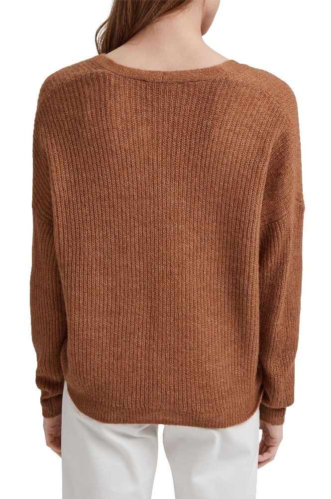 ESPRIT Cardigan aus Rippstrick mit Wolle/Alpaka 991EO1I310 