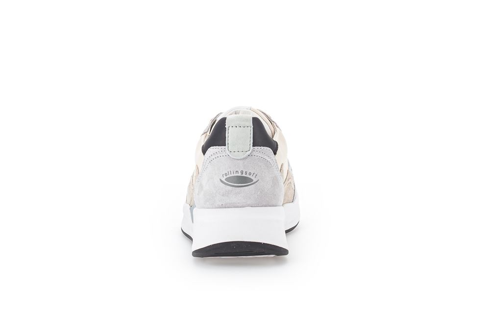 Gabor rollingsoft Damen Sneaker low Leder Wechselfußbett multicolour beige S13 26.956.60 