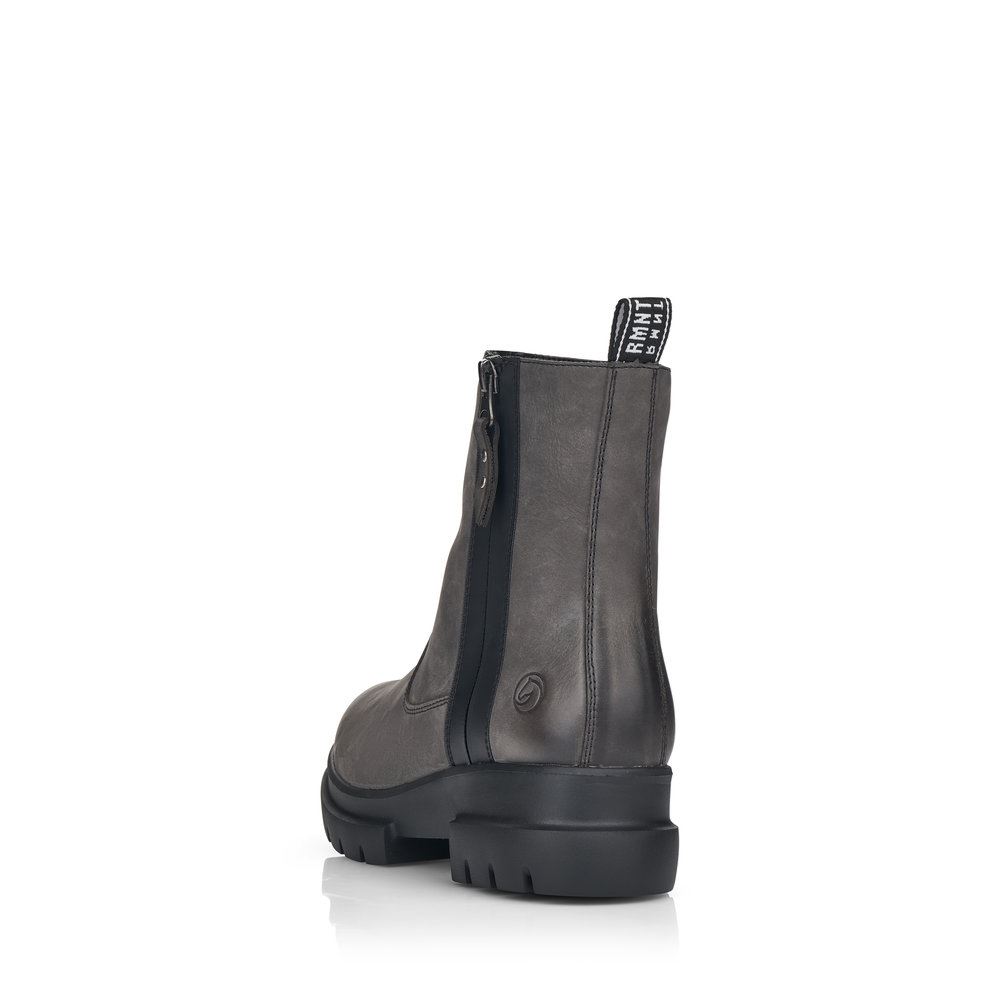 Remonte Stiefeletten Boots Nubukleder grau S21  D8974-45 40 | granit | G