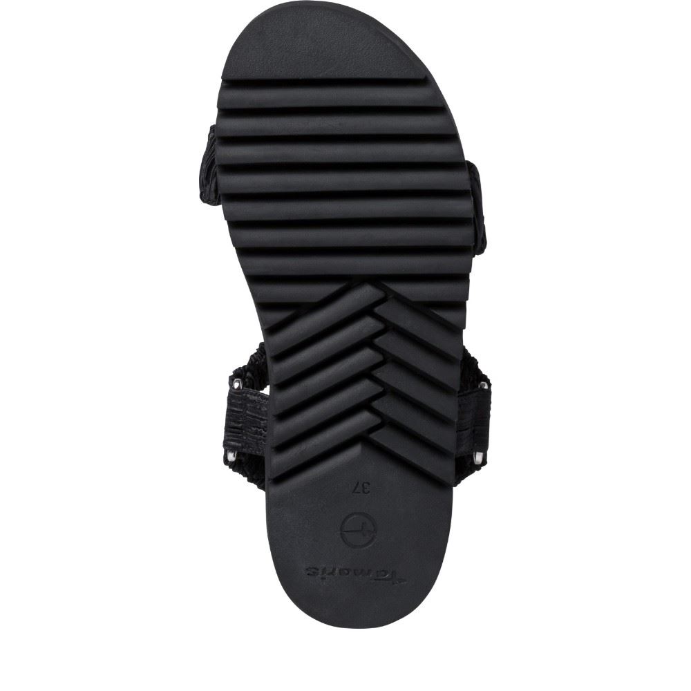 Tamaris Sandale black uni 1-1-28216-28 39 | 007 BLACK UNI | 