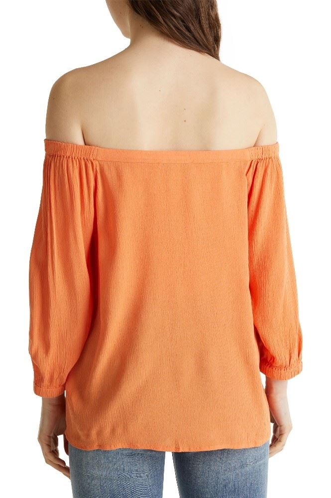Esprit Bluse Carmen 3/4 Arm weiß orange 030EE1F318 