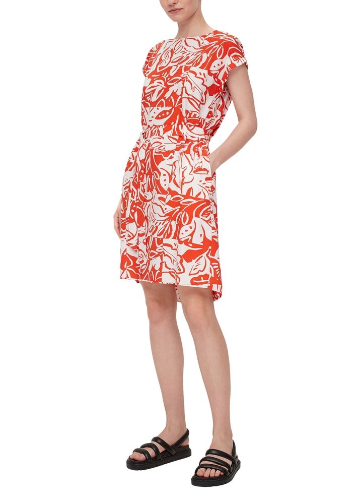 s.Oliver Kleid mit Bindeband aus Viskose S13 2131810 
