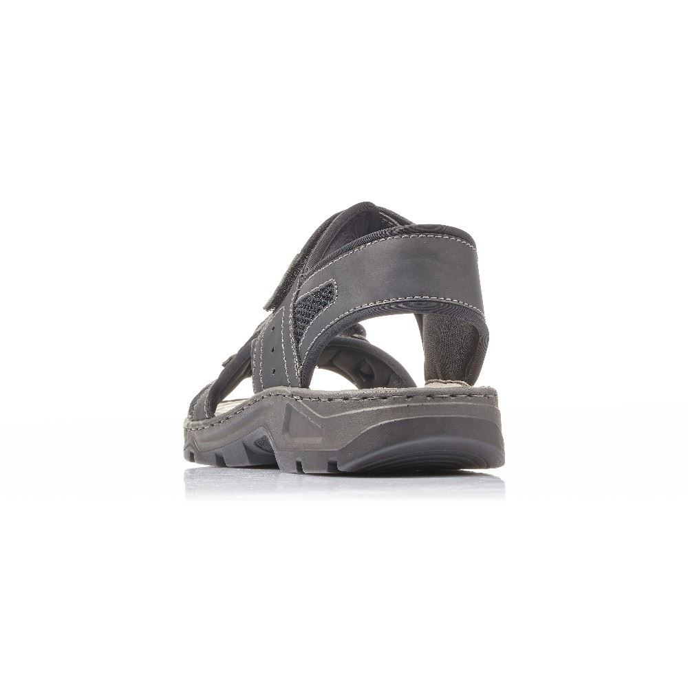 Rieker Sandale Trekking Klettverschluss schwarz 26156-02 