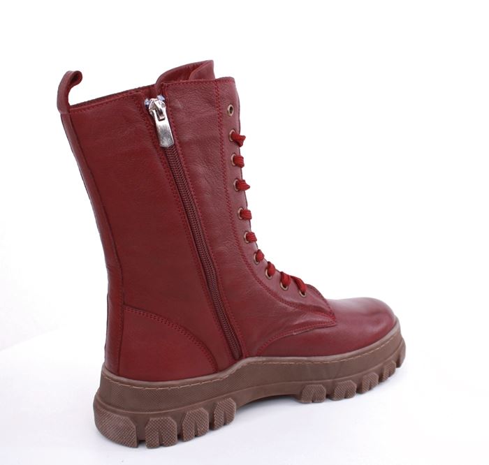 Andrea Conti Damen Schnürstiefel derbe Sohle Leder bequem rot S22 0084800582 40 | burgund | 