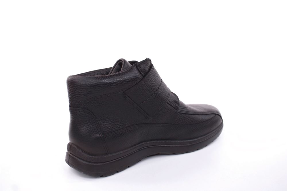 Jomos Herren Stiefelette Leder Lammfell Klettverschluss Comfortwweite H schwarz S22 464503 44 | 000 schwarz | 